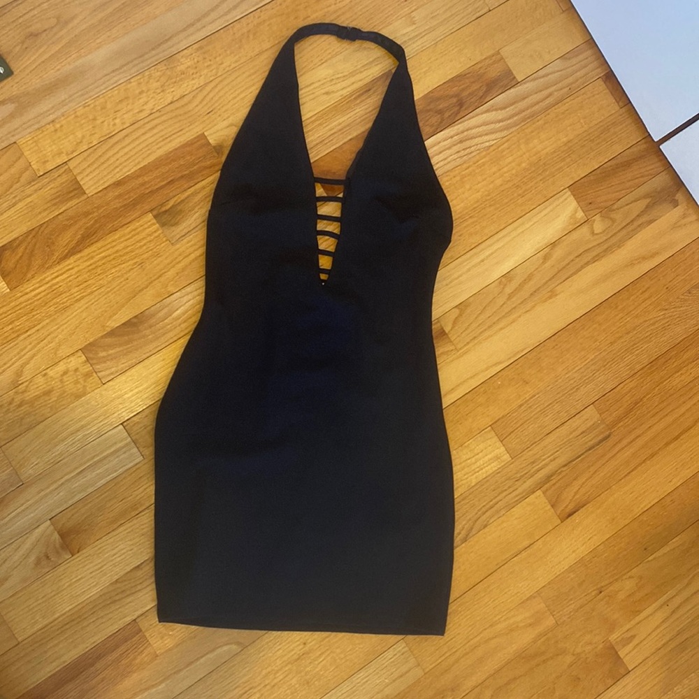 Black cocktail dress